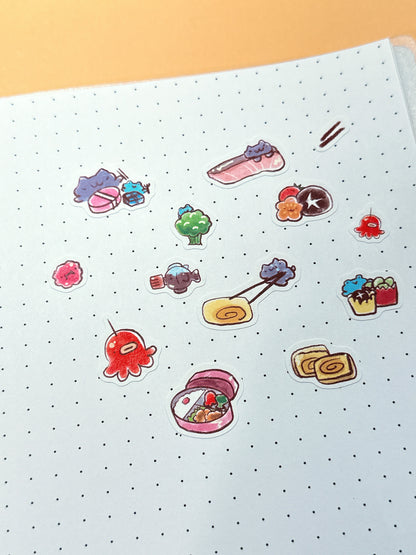 Bento Box Textured Stickersheet