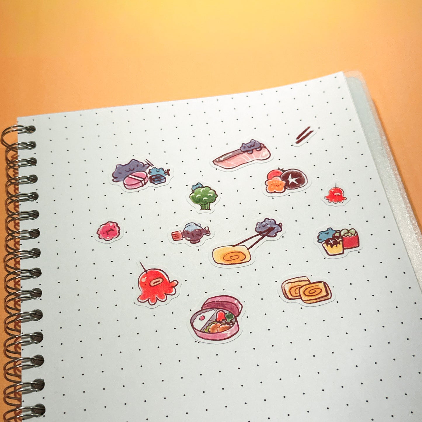 Bento Box Textured Stickersheet
