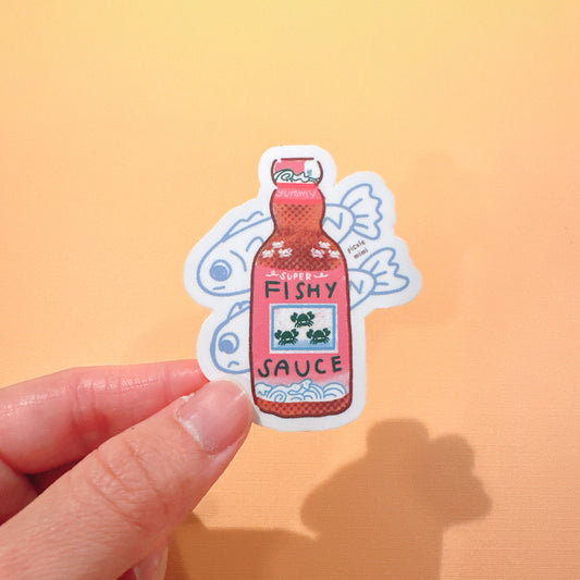 Fish Sauce Bottle Vinyl Sticker