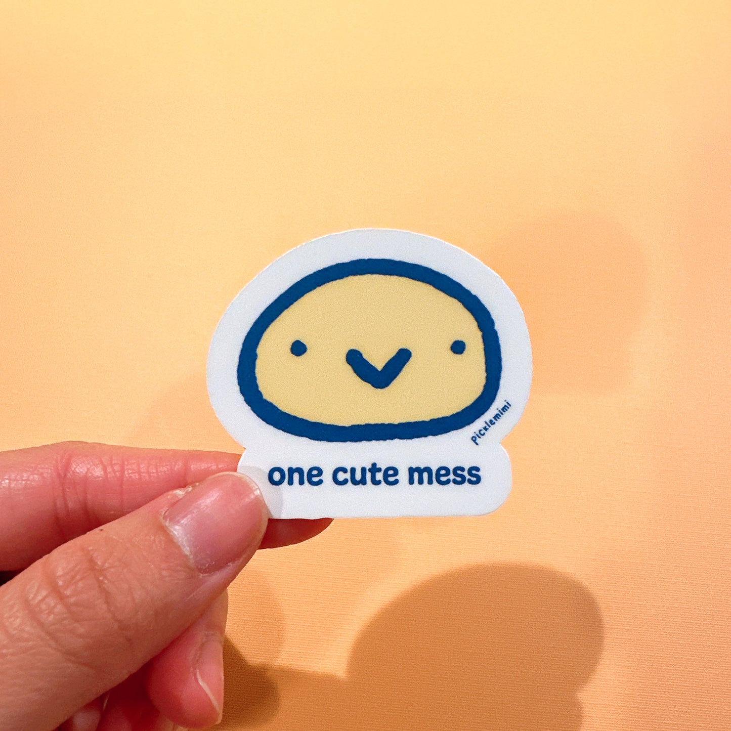 Virtual Pet Baby One Cute Mess Vinyl Sticker