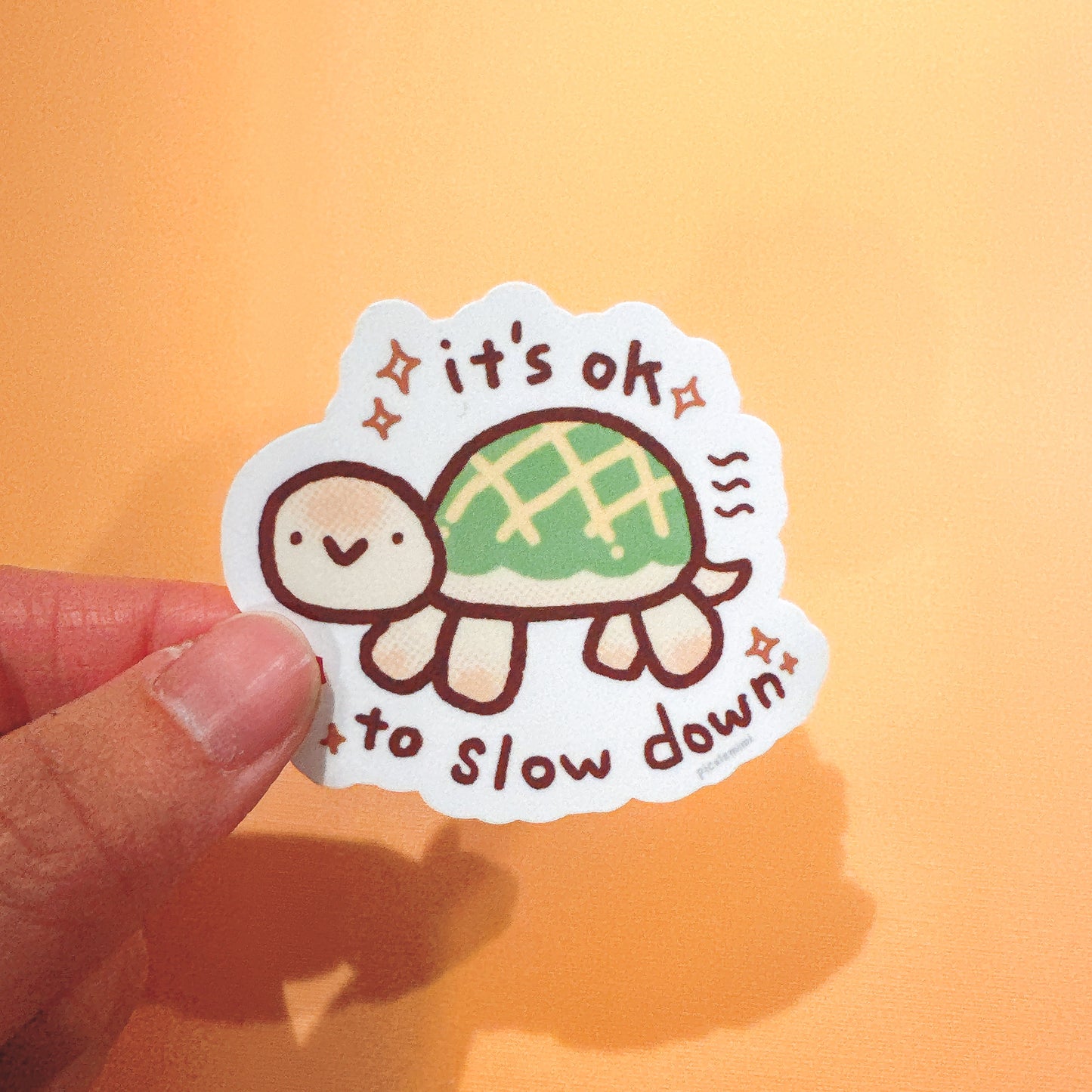 It's Okay to Slow Down Tutle Vinyl Sticker