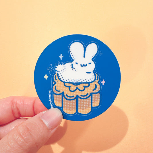 Moon Cake Bunny Vinyl Sticker