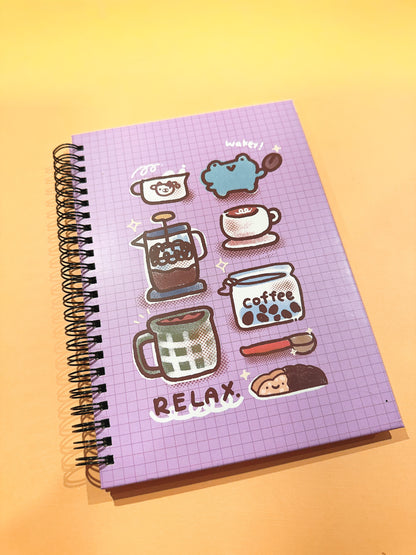 Reusable Sticker Book - Coffee Frog