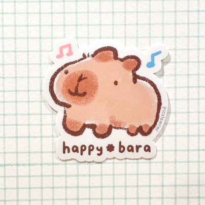 Capybara Vinyl Sticker - Happybara