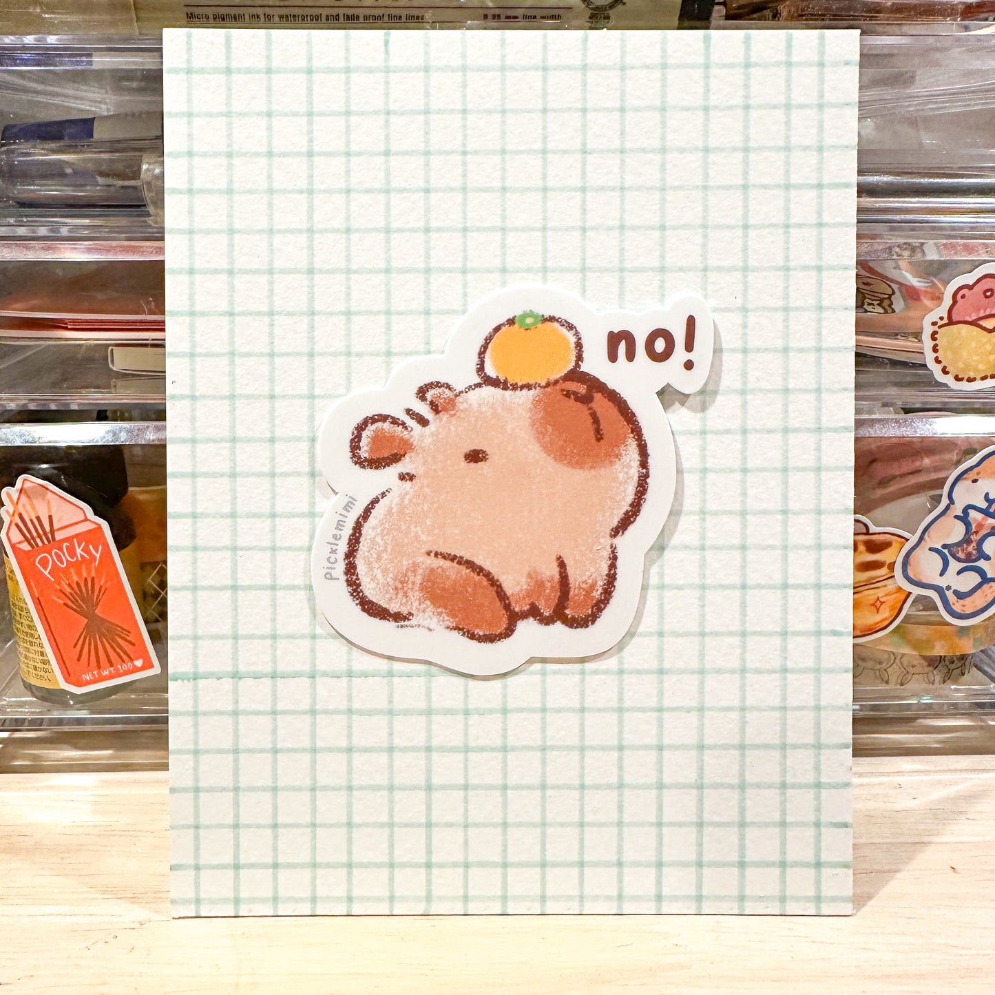 Capybara Vinyl Sticker - No