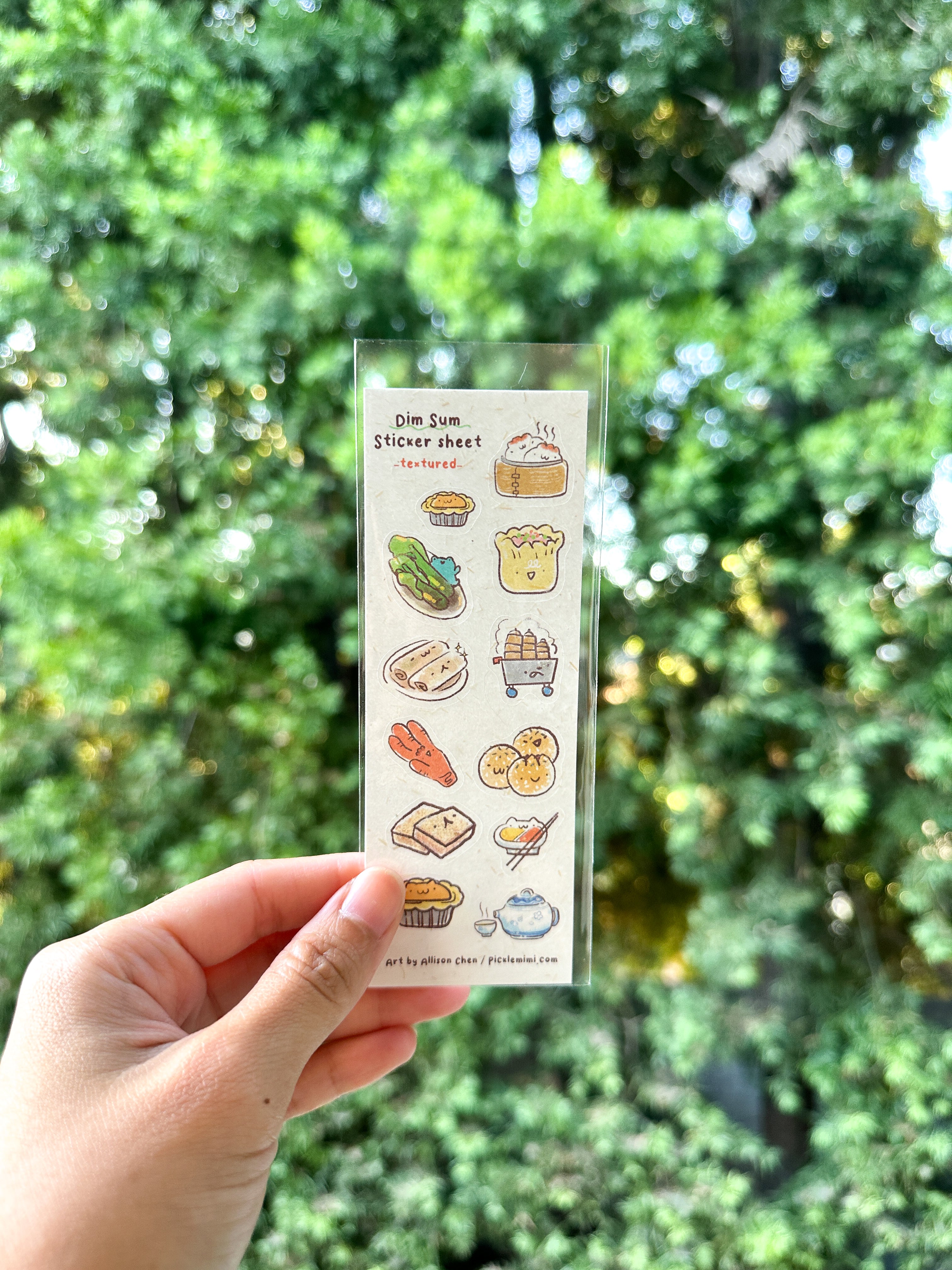 Dim Sum Sticky Notes Dim Sum Mini Sticker Sheet- Textured – Picklemimi