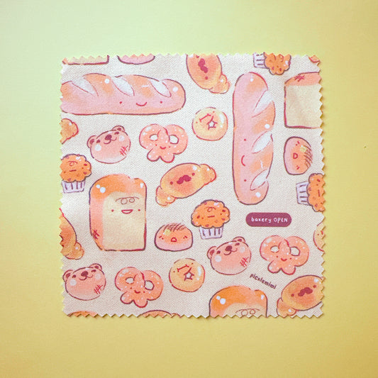 Bread Friends Microfiber Cleaning Cloth for Glasses & Screens