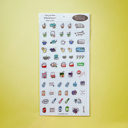 Tiny Drink Clear Sticker Sheet