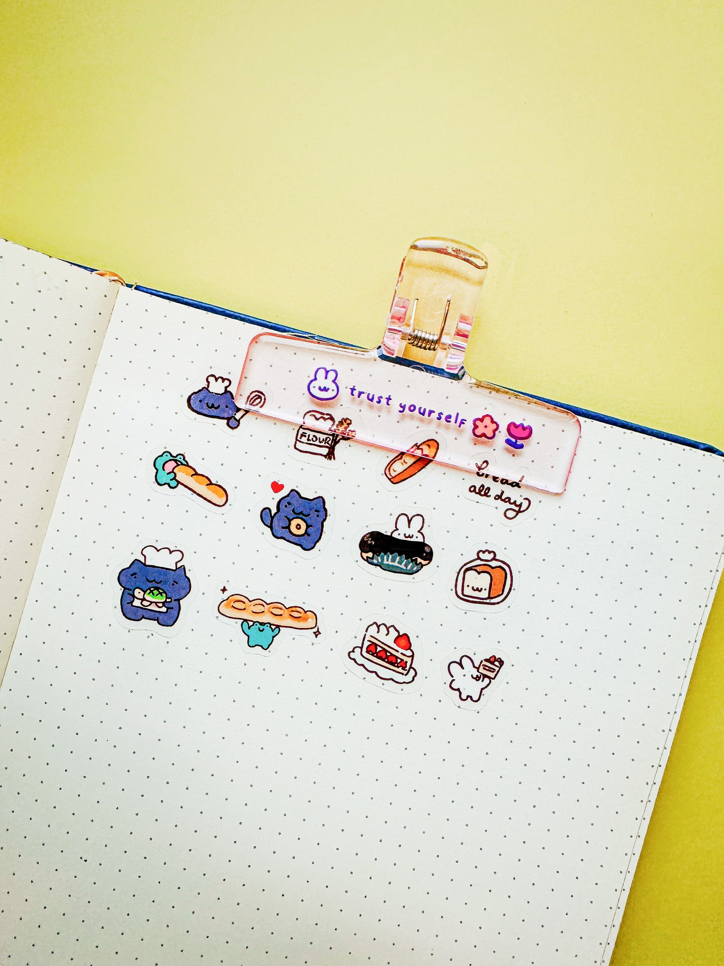 Foodie Self-care Journal Clips/ Assorted design