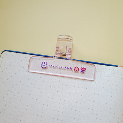 Foodie Self-care Journal Clips/ Assorted design