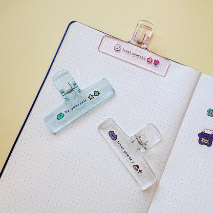 Foodie Self-care Journal Clips/ Assorted design