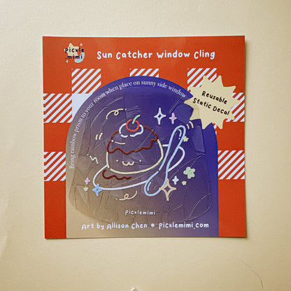 Pudding Flan Sun-catcher Window Cling [Preorder]