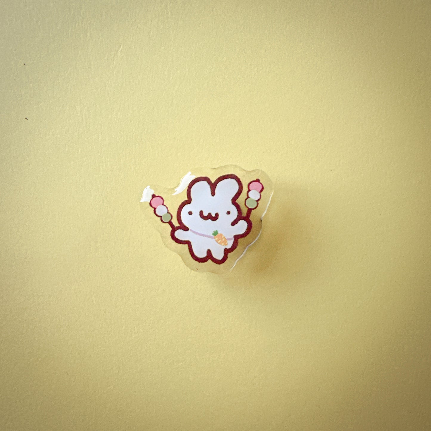 Dango Bunny Acrylic Pin