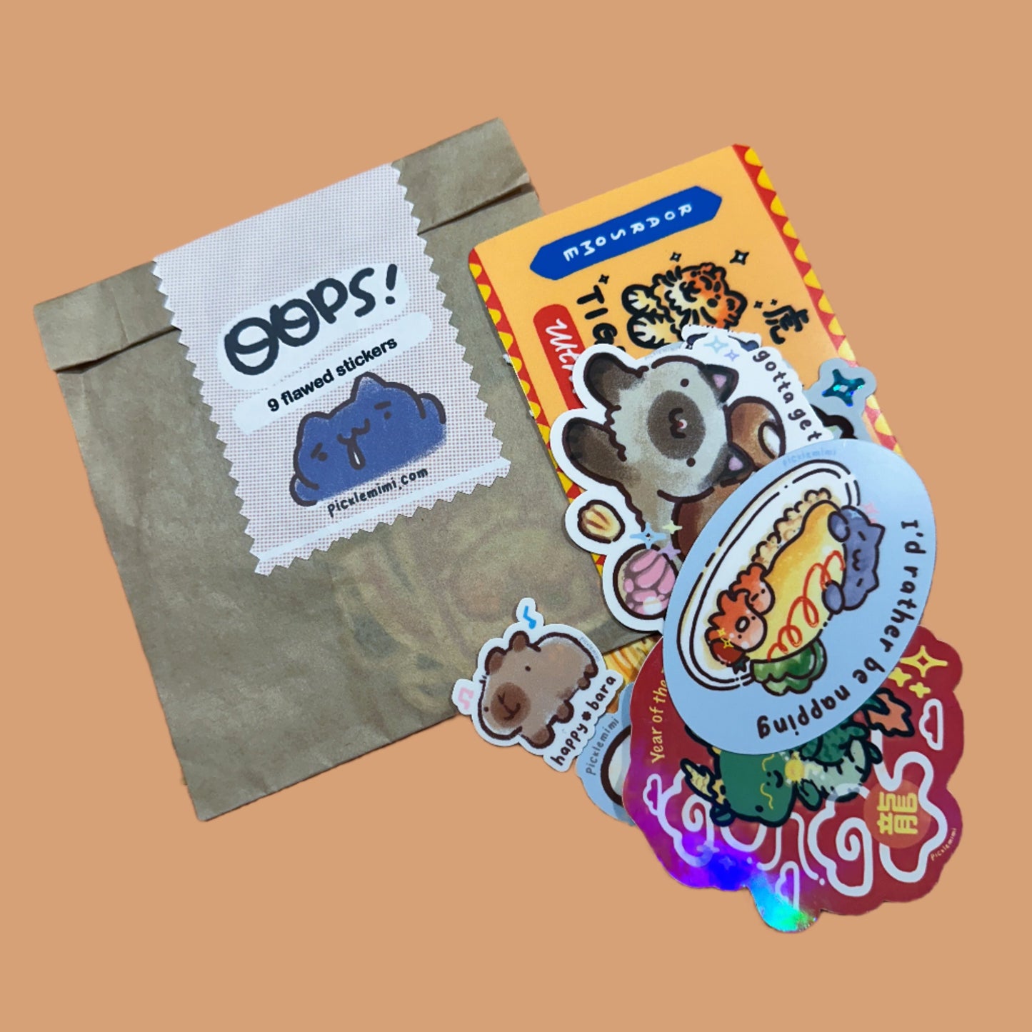 Oops Cute Sticker Bag