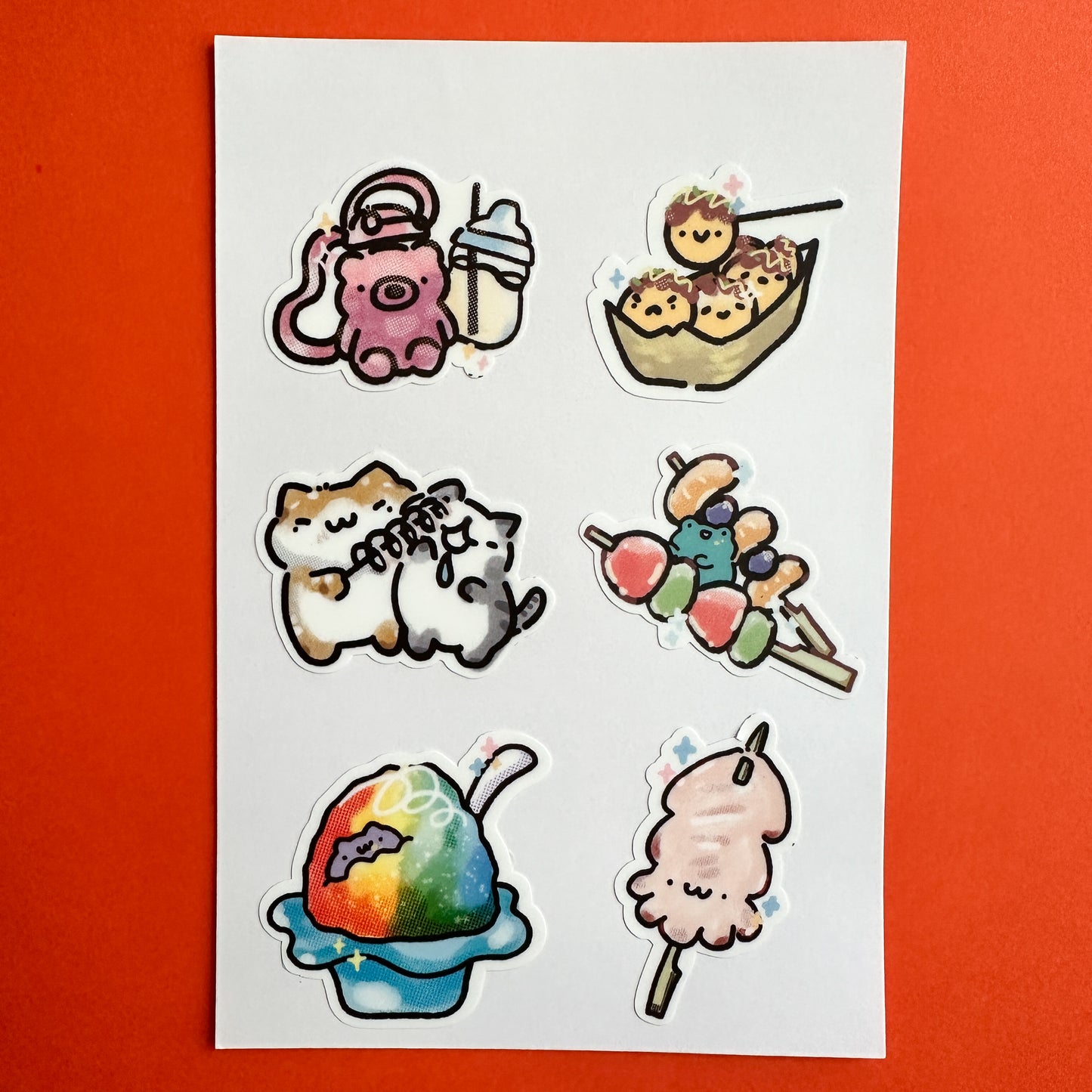 Night Market Foodie Sticker Sheet