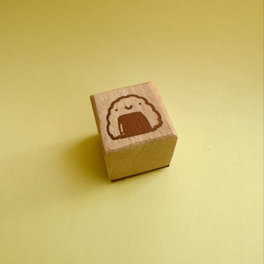 Rice Ball Onigiri Mini Wooden Rubber Stamp