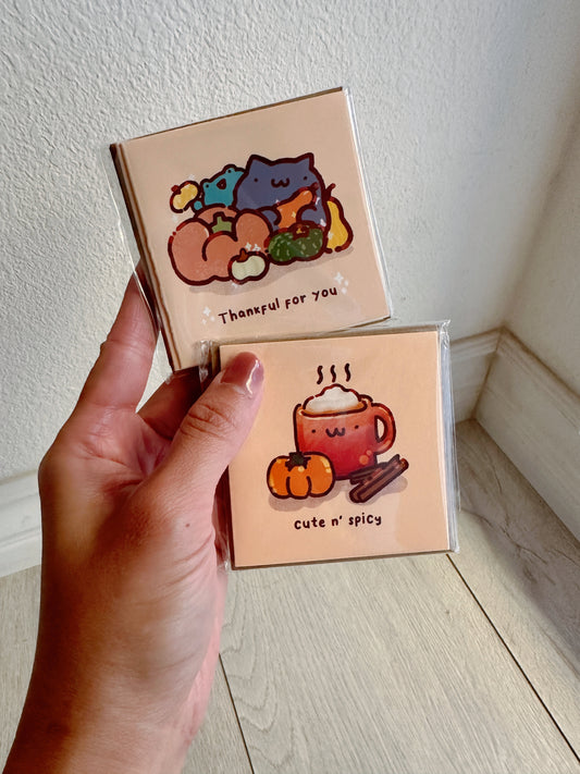 Cozy Fall Thankgiving Mini Card Set