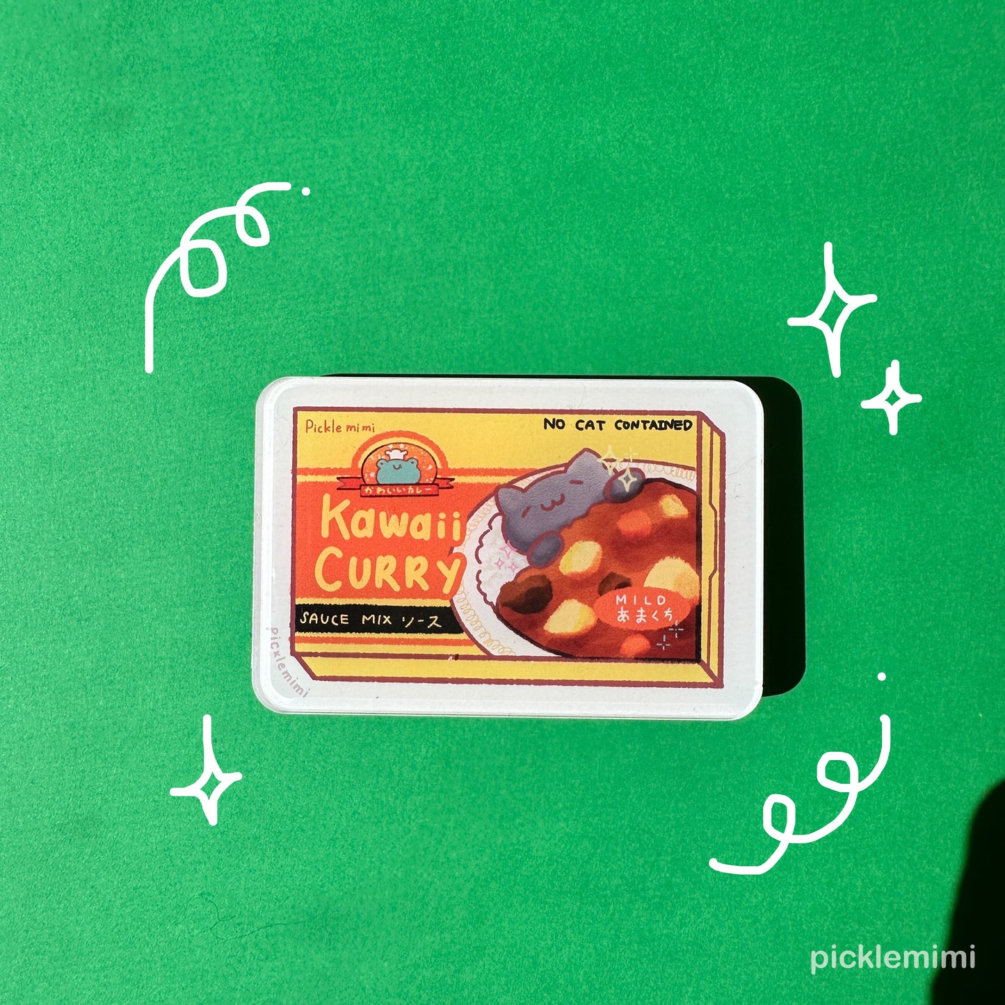 Kawaii Curry Box - Acrylic Frig Magnet