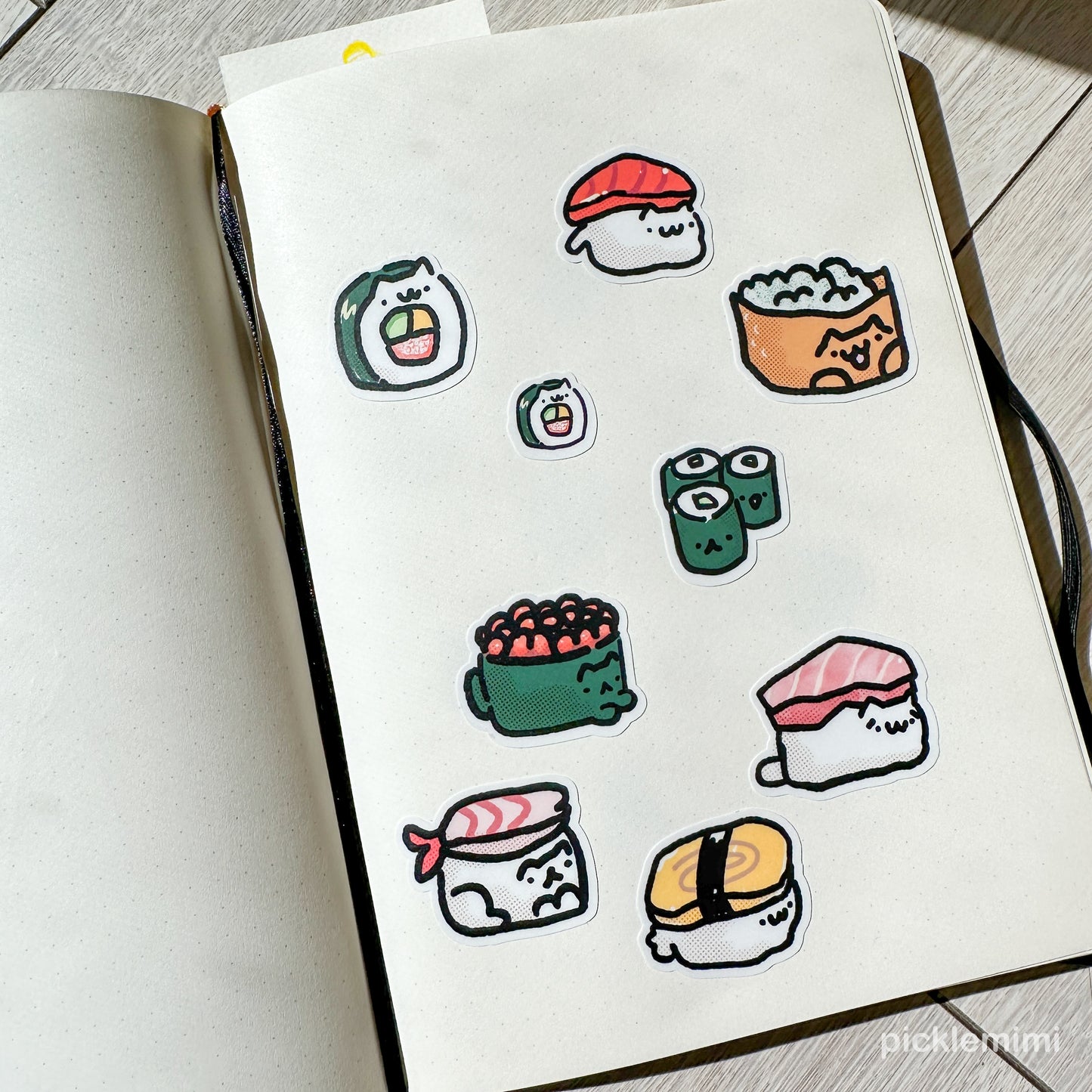 Sushi Friends Vinyl Stickersheet