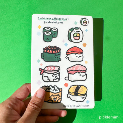 Sushi Friends Vinyl Stickersheet