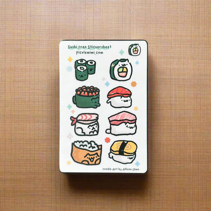 Sushi Friends Vinyl Stickersheet