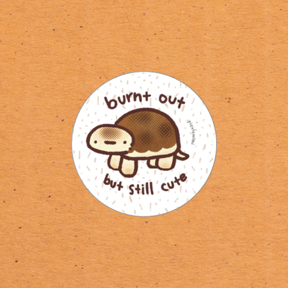 Burnt Out Turtle Bread Vinyl Sticker