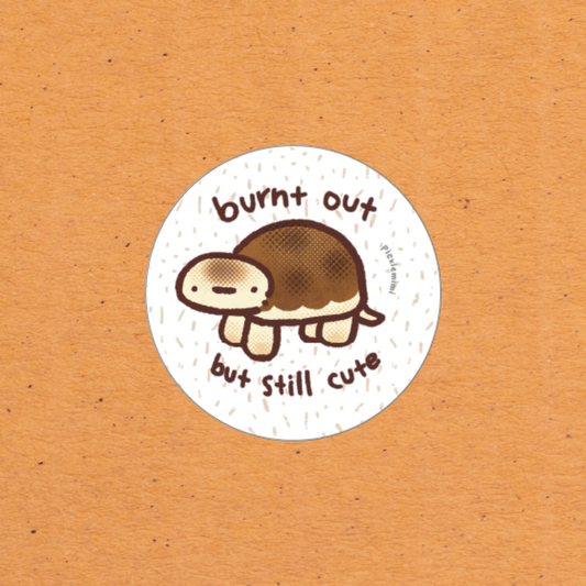 Burnt Out Turtle Bread Vinyl Sticker