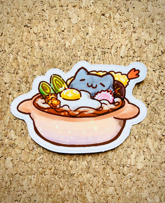 Udon Hot Pot Cat Sticker