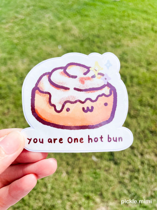 Cinnamon Bun Vinyl Sticker