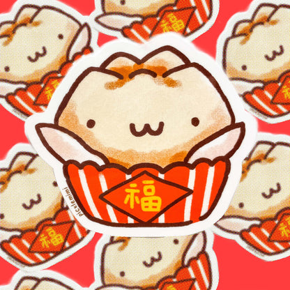 Fa-gao Chinese Muffin Vinyl Sticker