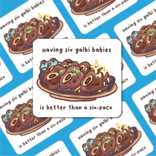 Galbi Beef Frog Vinyl Sticker