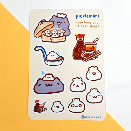 XLB Dumpling Cat Sticker Sheet