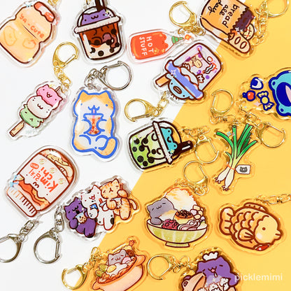 Bread All Day Cat Keychain