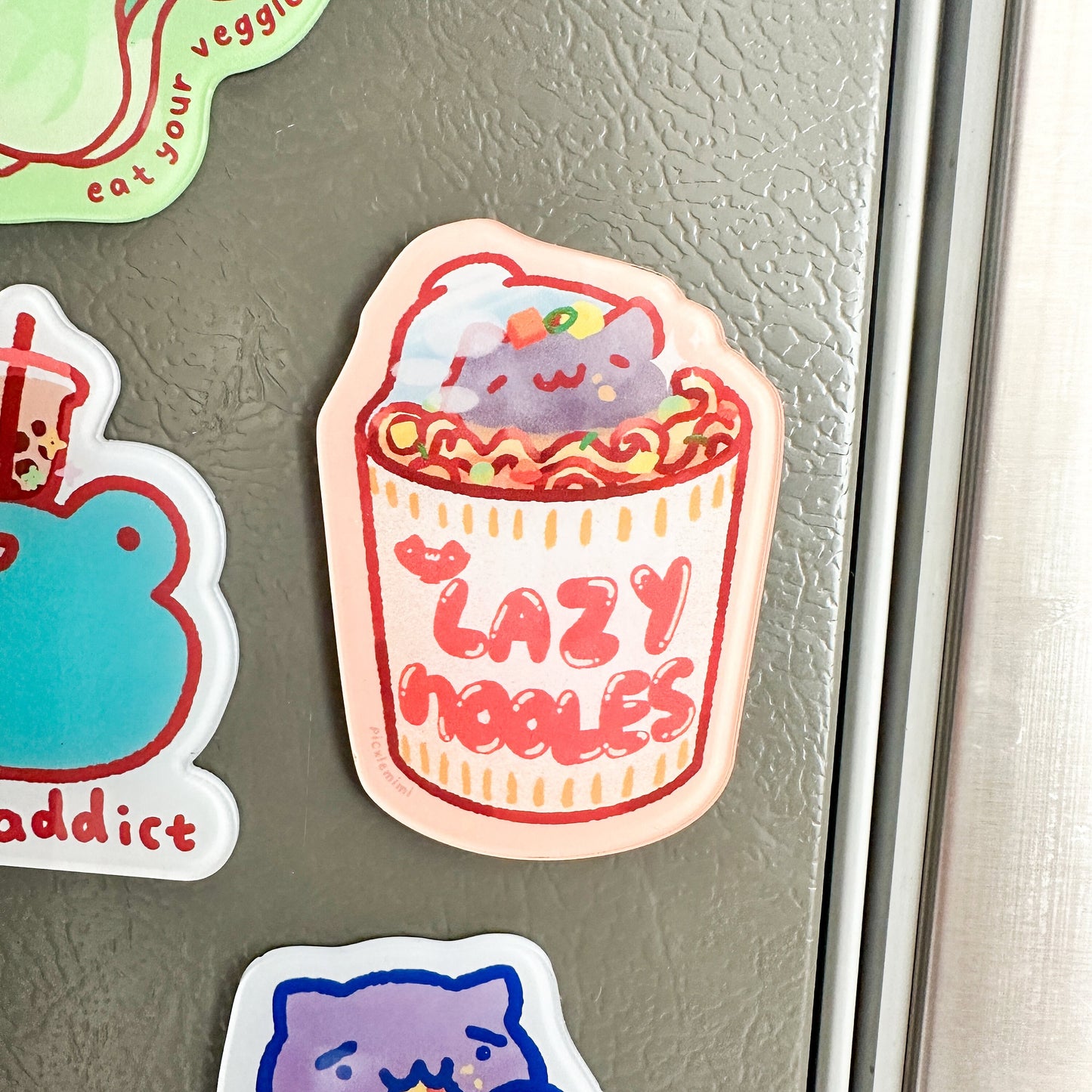 Cup Noodle Cat Magnet